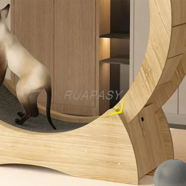 Roue d'exercice pour chat silencieuse